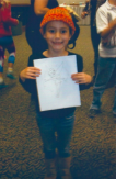 emma holding drawing